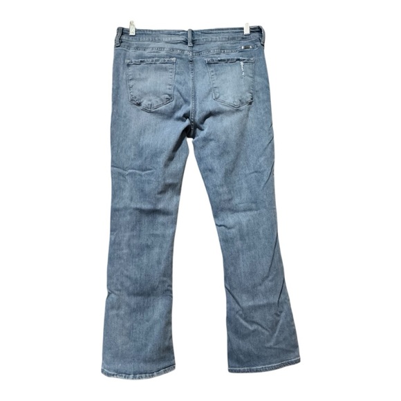 RanCan Lightly Distressed Light Blue Bootcut Jeans Women’s Size 14 - Picture 2 of 10